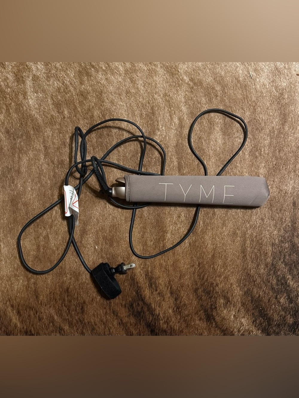 TYME Rose Gold Flat Iron with Original Protective Sleeve